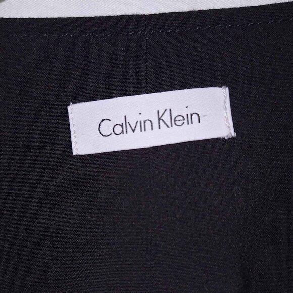Calvin Klein Black Gold Zip Sheath Dress | Maybe Size 6 | NWOT - Picture 2 of 4